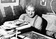 Konrad Zülle in seinem «Biotop» etwa um 1988.