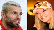 Profifussballer Valon Behrami und Skistar Lara Gut. (Bild: Keystone)