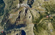 Die Schmugglerroute mit den Start-/Endpunkten Madrisa (CH) und Gargellen (Oe).