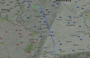 Die Route von Friedrichshafen nach Köln. (Bild: Screenshot)