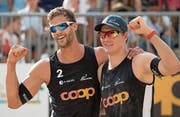 Marco Krattiger (links) und Nico Beeler sind voller Tatendrang. (Bild: Georgios Kefalas/KEY (Basel, 1. August 2017))