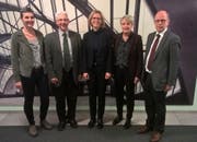 Der Gossauer Stadtrat in der aktuellen Zusammensetzung (v.l.): Helen Alder Frey, Urs Blaser, Claudia Martin, Gaby Krapf-Gubser und Stadtpräsident Alex Brühwiler. (Bild: pd)