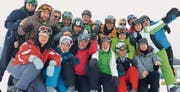 Die Schneesportler mit vollem Elan beim Fototermin. (Bild: pd)