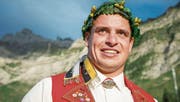 Sein siebter Kranzgewinn ist der bisherige Karrierehöhepunkt. Dominik Schmid am vergangenen Sonntag auf der Schwägalp. (Bild: Lorenz Reifler)