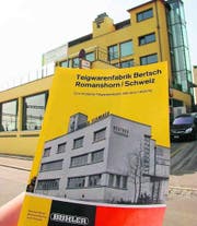 Früher und heute: Das Gebäude der ehemaligen Teigwarenfabrik Bertsch an der Neustrasse. (Bild: Christa Kamm-Sager)
