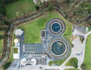 Die Grüngutsammelstelle Auwiese, rechts von der Kläranlage, ist nur noch bis Ende Jahr in Betrieb. (Bild: Olaf Kühne)