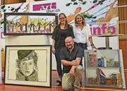 Die Gewinner (von links), Leonie Singer Dino Koch und Esther Huser. (Bild: pd)
