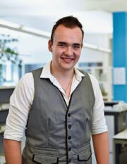 Zwischen seinen Abschlussprüfungen fand Christian Vetsch Zeit für einen Besuch in der W&O-Redaktion. (Bild: Heini Schwendener)