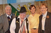 Willy Läderach, CEO vom MXGP Suisse AG, Jazzmusiker Kurt Lauer, Christine Lienhard, Präsidentin der Stiftung Lebensfreude, und Nationalrätin Verena Herzog.