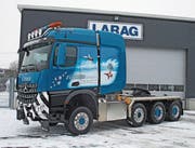 Der neue Lastwagen kurz vor der Auslieferung. (Bild: PD)
