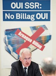Bezeichnet die SRG als «Juwel»: Gewerbeverbandsdirektor Hans-Ulrich Bigler. (Bild: Peter Schneider/Keystone)