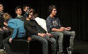 Schüler in Aktion an den Schultheatertagen. (Bild: PD)