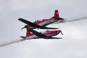 Mit dem PC-7-Team unterhält die Schweizer Luftwaffe auch eine Kunstflugformation. (Bild: ANTHONY ANEX (KEYSTONE))