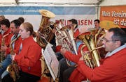 Die Musikgesellschaft Alpenrösli Sax unterhielt die Festbesucherinnen und -besucher mit toller Musik.