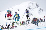 Nach drei Weltcup-Siegen in diesem Winter gehört der Innerrhoder Marc Bischofberger (links) zu den Ostschweizer Mediallenanwärtern an den Olympischen Spielen. (Bild: Keystone)