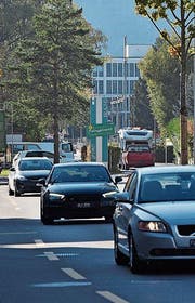 Beim Werkhof Buchs gibt es eine automatische Verkehrszählung. (Bild: Heini Schwendener)