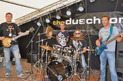 The Duschvorhang beim nachmittäglichen Soundcheck. (Bild: Picasa)