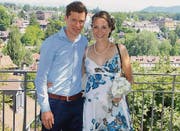 Daniel Hubmann hat seine Annette geheiratet. Sie erwarten im September ihr erstes gemeinsames Kind. (Bild: pd)