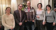 Andrea Stillhart, Aktuarin, Christian Hildebrand, neugewählter Präsident, Hans Zürcher, Vizepräsident, Dorothea Ziehler, Beisitzerin, und Rahel Tobler, Kassierin (von links). (Bild: pd)