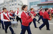 Parade am Nachmittag. Die Musikgesellschaft Müllheim brachte Stimmung unters Volk. (Bild: Nana do Carmo)