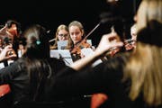 Das Thurgauer Jugend-Symphonieorchester bei seinem Konzert am Samstag im Kreuzlinger Dreispitz-Saal. (Bild: Donato Caspari)