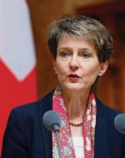 Will das Büpf endlich ins trockene bringen: Simonetta Sommaruga. (Bild: ky/Peter Klaunzer)