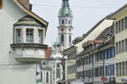 Über dem langjährigen Schnitt: Die Sanierung der katholischen Stadtkirche St. Nikolaus führte in der Stadtrechnung 2015 zu einem Anstieg der Beiträge an Kulturobjekte. (Bild: Donato Caspari)