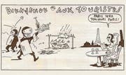 «Willkommen Touristen – Paris wird immer Paris bleiben»: Eine Karikatur in der neuesten Ausgabe des Satiremagazins. (Bild: Zeichnung: «Charlie Hebdo»)