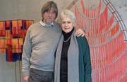 Mäddel und Marisa Fuchs aus Gais haben eine gemeinsame Ausstellung gestaltet. (Bild: Theodor Looser)