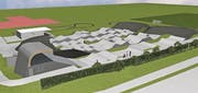 So soll die BMX-Anlage auf der Güttingersreuti künftig aussehen. Auf dem Pumptrack sollen künftig auch Wettkämpfe ausgetragen werden. (Bild: Visualisierung: pd)