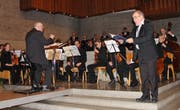 Alfred Kesseli (rechts) überzeugte als Bass-Solist einmal mehr mit seinem gewaltigen Stimmvolumen. (Bild: Hans Hidber)