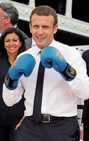 Der französische Präsident Emmanuel Macron. (Bild: Jean-Paul Pelissier/EPA (Paris, 24 Juni 2017))