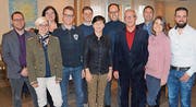 Christian Hildebrand, Louise Blanc Gähwiler, Susanne Bösch, Simon Seelhofer, Ruben Schuler, Imelda Stadler, Marc Mächler, Martin Klöti Urs Stillhart, Fabienne Bünzli und Tobias Jenni (von links). (Bild: pd)
