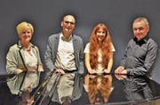 Carmen Lüthy wird das Präsidium an Urs Gähwiler abgeben; Julia Kräuchi ist als Musikschulleiterin auf Leo Gschwend gefolgt. (Bild: Max Eichenberger)