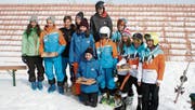 Das Siegerpodest der Vereinswertung, die vom Skiclub Grabserberg gewonnen wurde. (Bilder: PD)