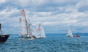 Acht Teams lieferten sich in der Rietli-Bucht spannende Wettfahrten. (Bild: zVg)