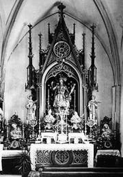 Der Pancratiusaltar in der Stadtkirche St. Nikolaus im Jahr 1932. (Bilder: Stadtarchiv Wil)