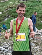 Ein zufriedener Patrick Wieser nach dem Lauf. (Bild: Peter Birrer)