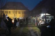 Der Tobler Weihnachtsmarkt findet seit vergangenem Jahr wieder in der Komturei statt. (Bild: Christoph Heer)