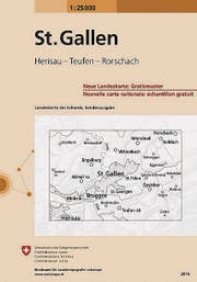 Titelblatt der Sonderkarte für die Region St. Gallen. (Bild: PD)