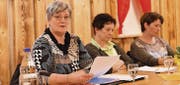 Präsidentin Gabriele Kalt verliest den Jahresrückblick und betont: «Ohne Spenden wäre das alles nicht möglich gewesen.» (Bilder: Peter Küpfer)