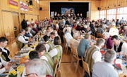 Die Veranstaltung mit den Bischofszeller Böhmischen ist gut besucht. (Bild: Trudi Krieg)