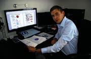 Für seine Praxisarbeit hat Remo Cotrotzo von der Fachhochschule St. Gallen die Note 5,7 erhalten. (Bild: Valentin Schneeberger)