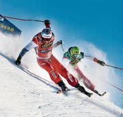Alex Fiva (vorne) überzeugt in Idre. (Bild: Pontus Lundahl/AP)