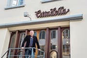 Roman Sturzenegger vor dem Seiteneingang des Ristorante Cittadella. (Bild: Thi My Lien Nguyen)