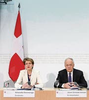 Der Bundesrat hofft bei der Zuwanderungsfrage noch immer auf eine einvernehmliche Lösung mit der EU. (Bild: ky/Peter Klaunzer)
