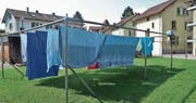 Wäsche im Innenhof: So präsentiert sich die Arbeitersiedlung heute. (Bild: Max Eichenberger)