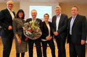 Der Kreuzlinger Stadtrat von 2015: Stadtschreiber Thomas Niederberger (rechts) möchte nun Stadtpräsident Andreas Netzle (links) beerben. (Bild: PD)
