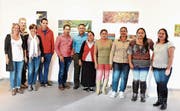 Nicole Tolle (links) mit den Kunstschaffenden aus Costa Rica.
