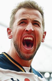 «Rock you like a Hurricane»: Englands Starstürmer Harry Kane. (Bild: Andy Rain/EPA)